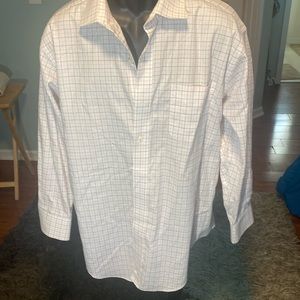 Pre-owned Men’s LAUREN RALPH LAUREN CLASSES FIT BLACK/PINK BUTTON DOWN S…